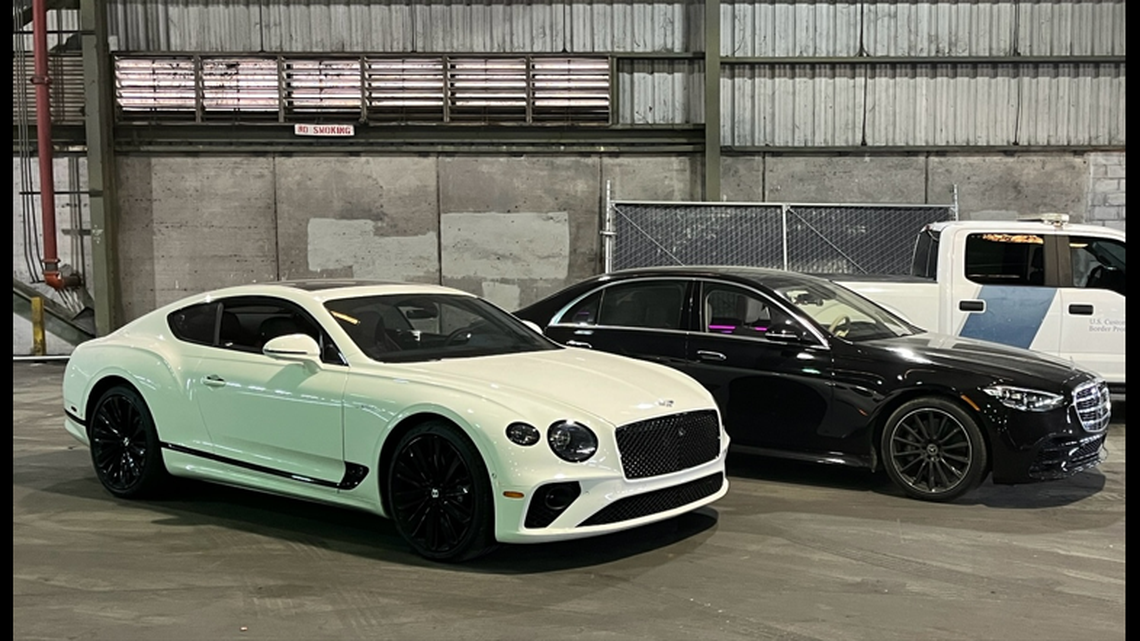 U.S. Customs and Border Protection officers recovered a 2023 Bentley and a 2022 Mercedes at a port in Savannah, Georgia.