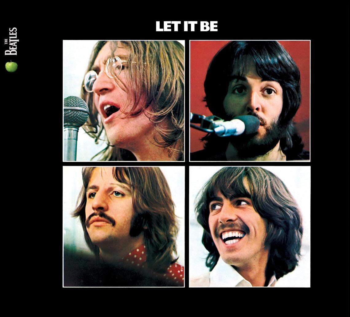 Cover art of The Beatles’ ”Let It Be” album, released in 1970, a year after its live recordings were made on the Apple Corps rooftop.