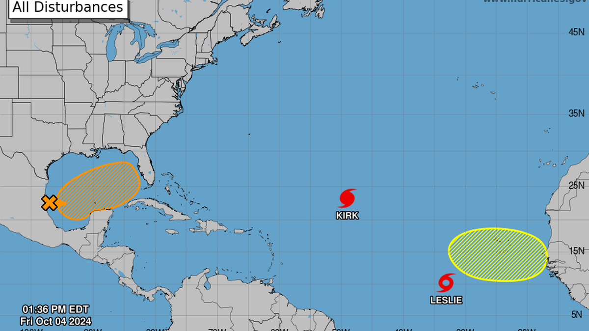 The National Hurricane Center has increased the odds the system in the Gulf of Mexico could strengthen this weekend.