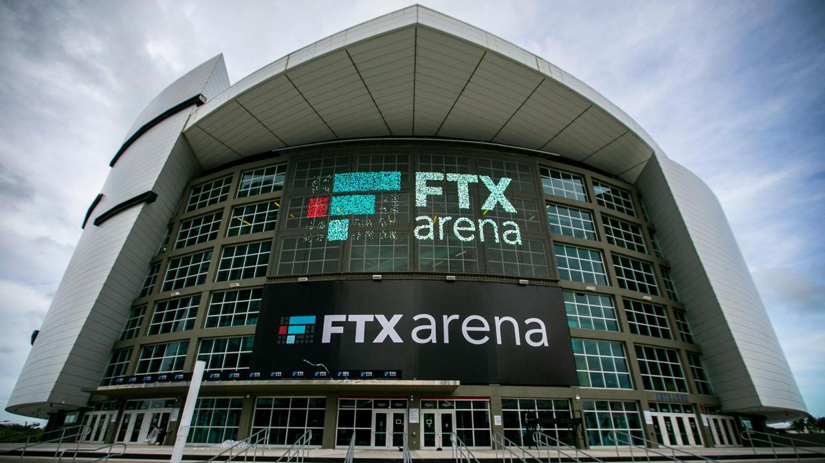 Una vista exterior del FTX Arena en el centro de Miami el viernes 4 de junio de 2021.