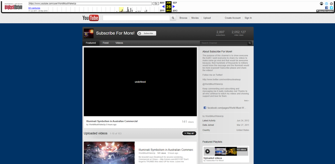 Joel Franco started a quasi-news organization called World Must Wake Up. It had a YouTube, Facebook and Twitter page.