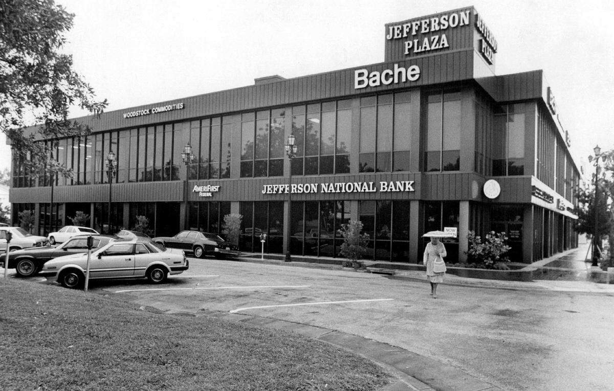 A bank building in 1981 at 300 W. 41st St.