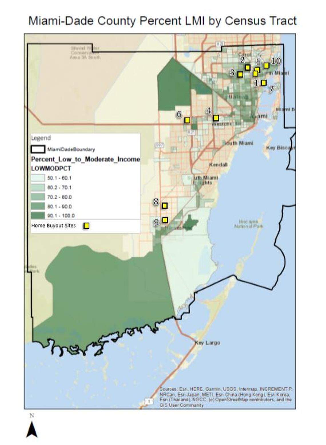 Miami-Dade County is applying for federal money to buy out 10 flood-prone homes in unincorporated areas that were damaged by Hurricane Irma.