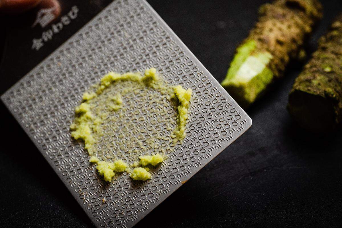 Fresh grated wasabi accompanies many of the menu items at Blind Tiger in Aventura.