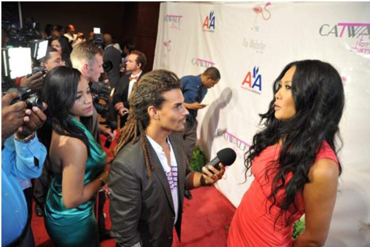 Designer Kimora Lee Simmons hosting at the 2012 Catwalk for Charity that was held at the Mandarin Oriental, Miami. This year, the fundraiser was presented by Neiman and Marcus and had Haitian designers Eva Boulos, Stella Jean and Françoise Elizée.