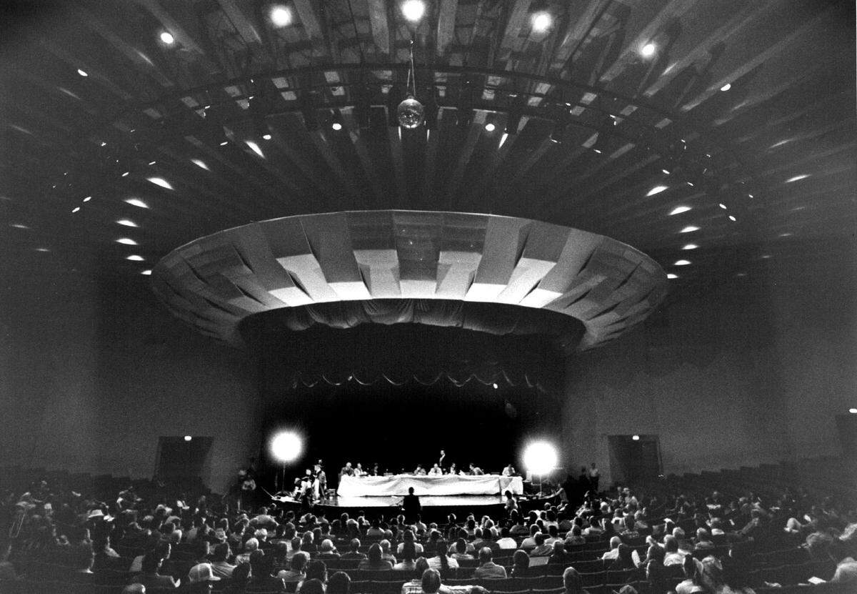 The inside of the Sunrise Musical Theatre.