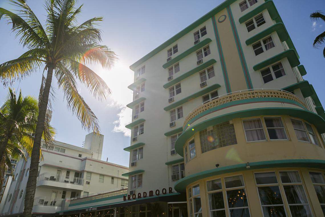 The historic Broadmoor hotel on Ocean Terrace in the North Beach section of Miami Beach.
