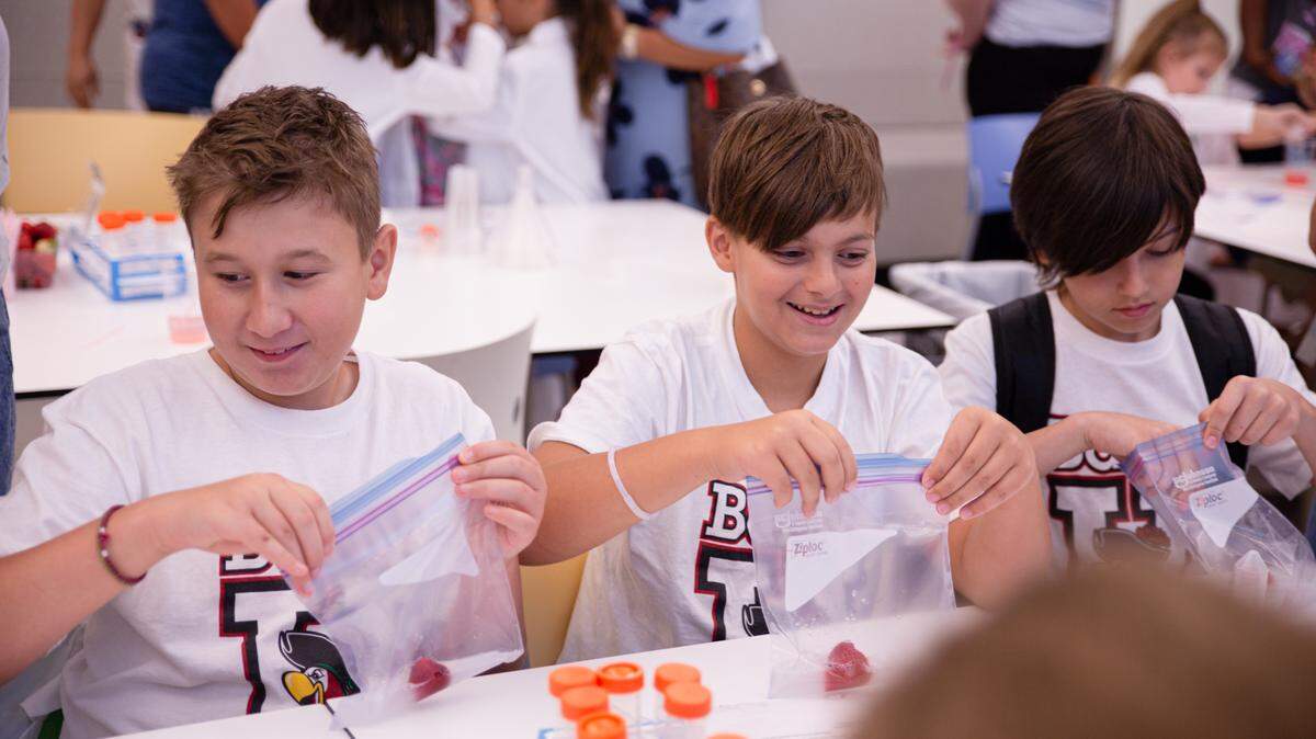 Children who escaped with their families from the war in Ukraine found loving care and friendship at Seeds of Hope at Barry University created by Kat Elagina, who also directs the program.