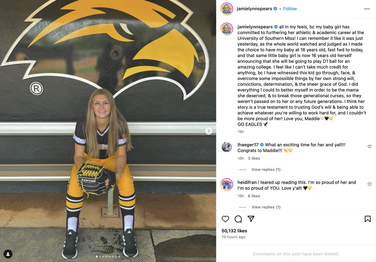 Jamie Lynn Spears’ daughter Maddie
