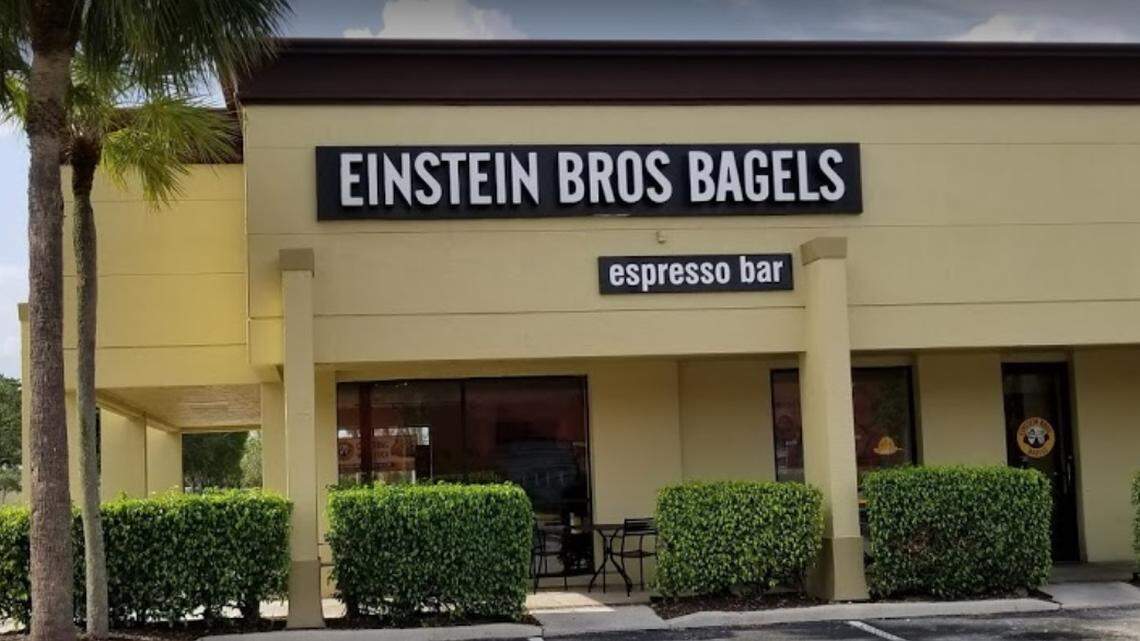 Einstein Bros. Bagels at 9795 Glades Road in unincorporated Boca Raton.