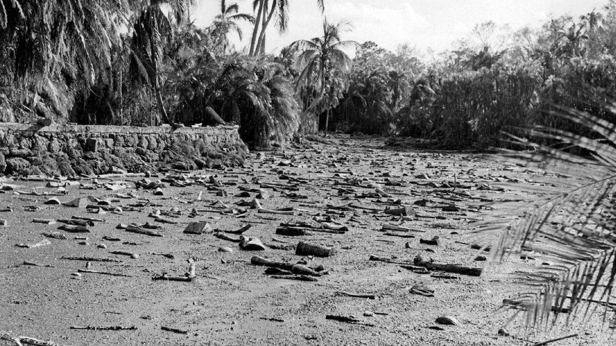 Hurricane Betsy damage in Miami-Dade.
