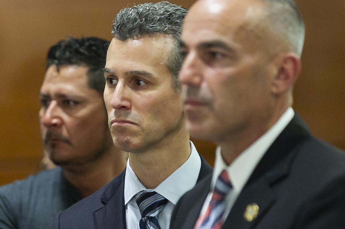 Max Schachter, father of Alex Schachter, was among Parkland parents attending a press conference at the Broward County Courthouse in downtown Fort Lauderdale, Florida, on Wednesday, Feb. 13, 2019. Gov. Ron DeSantis announced he filed a petition with the Florida Supreme Court to form a statewide grand jury to examine and review school safety across the state.