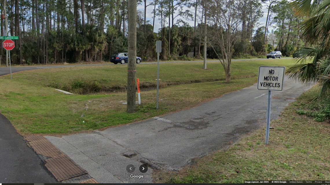 A man reported using his vehicle at this intersection to block the SUV from following the boy, the Flagler County Sheriff’s Office says.