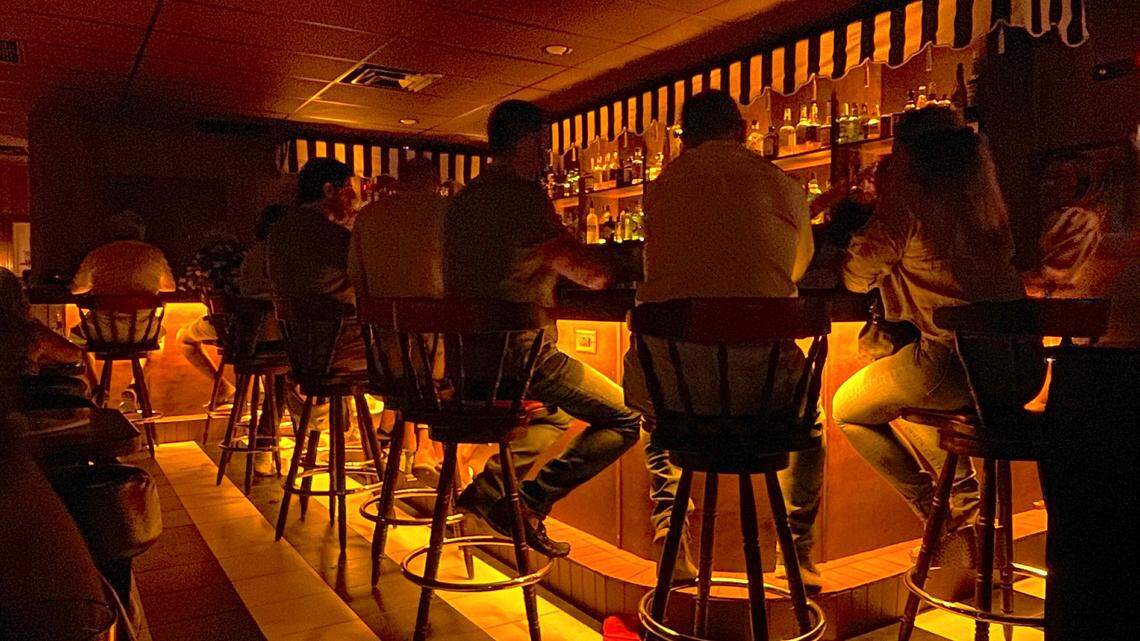 The bar inside the new Fox’s Lounge