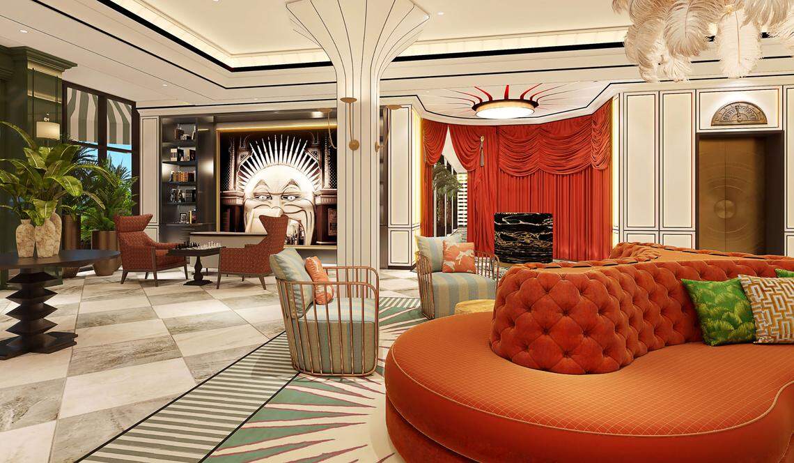 The decor at Cirque St. Armanda Beachside is completely fabulous.