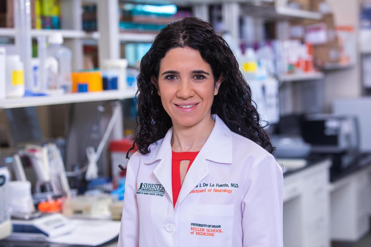 Dr. Macarena de la Fuente, a neuro-oncologist at Sylvester Comprehensive Cancer Center, who treated Eryn Campbell’s brain tumor.
