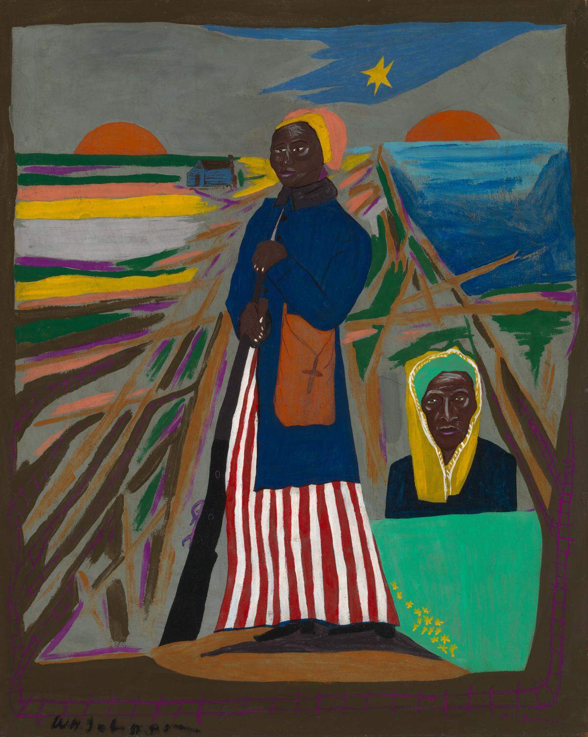 The late William Johnson’s painting of Harriet Tubman is part of the “Fighters for Freedom” show at the Frost-FIU Art Museum this fall.