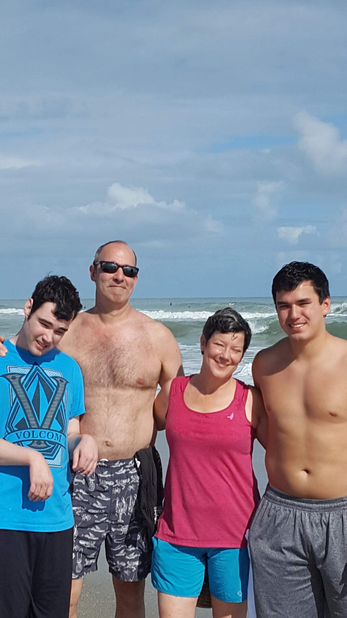 From left to right, Ian, Dana, Andrea and Austin Shenton.