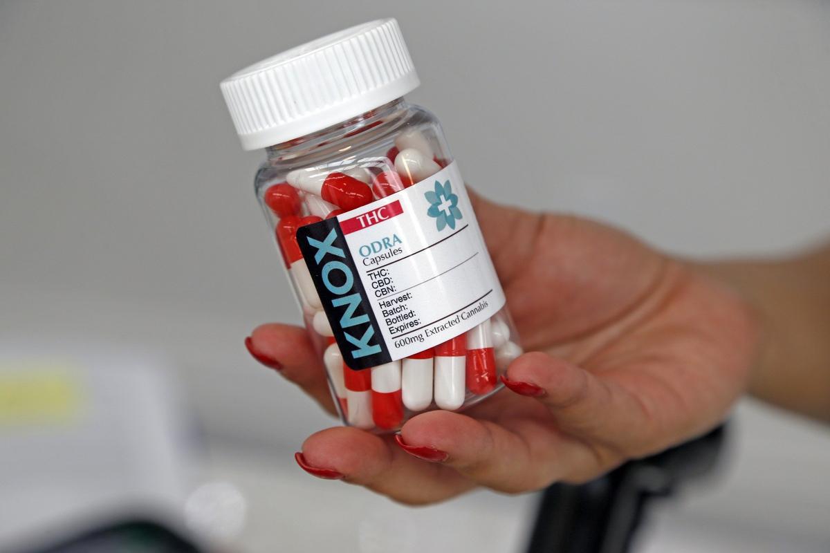 Píldoras de marihuana medicinal en el nuevo dispensario de Knox Medical en North Miami Beach, en una imagen del 16 de enero del 2019.