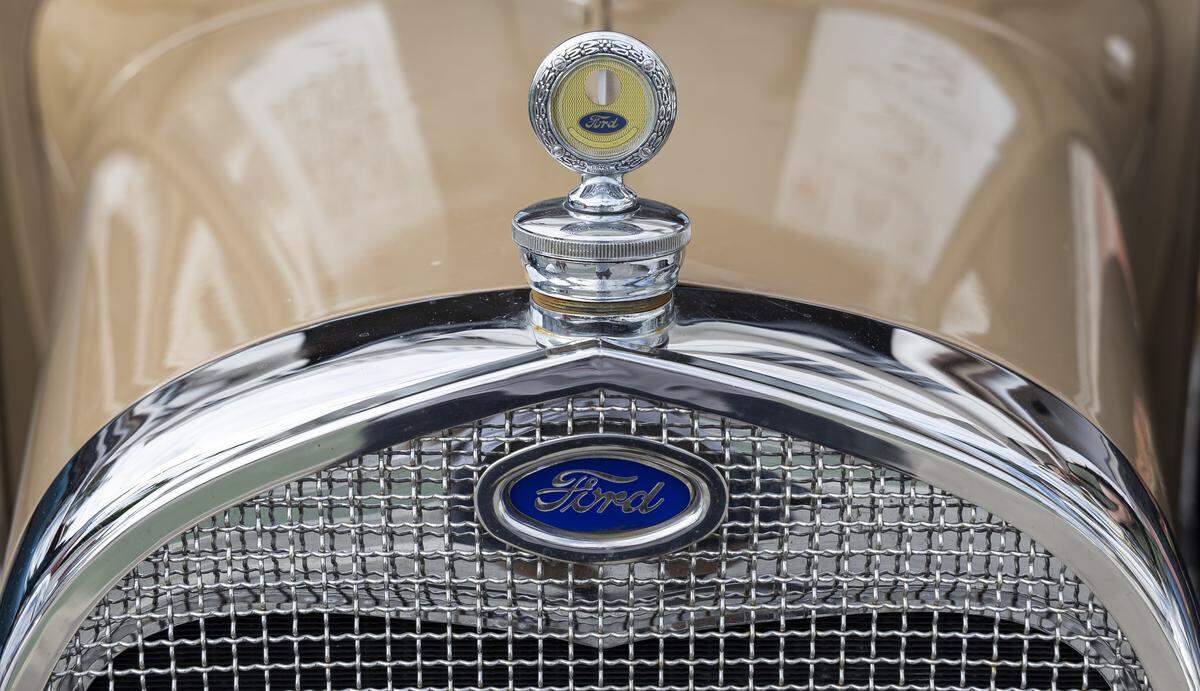 The front of a 1929 Ford Model A Woody is shown on display at the Classic Car Show during Art Deco Weekend at Ocean Drive on Saturday, Jan. 10, 2026, in Miami Beach, Fla.