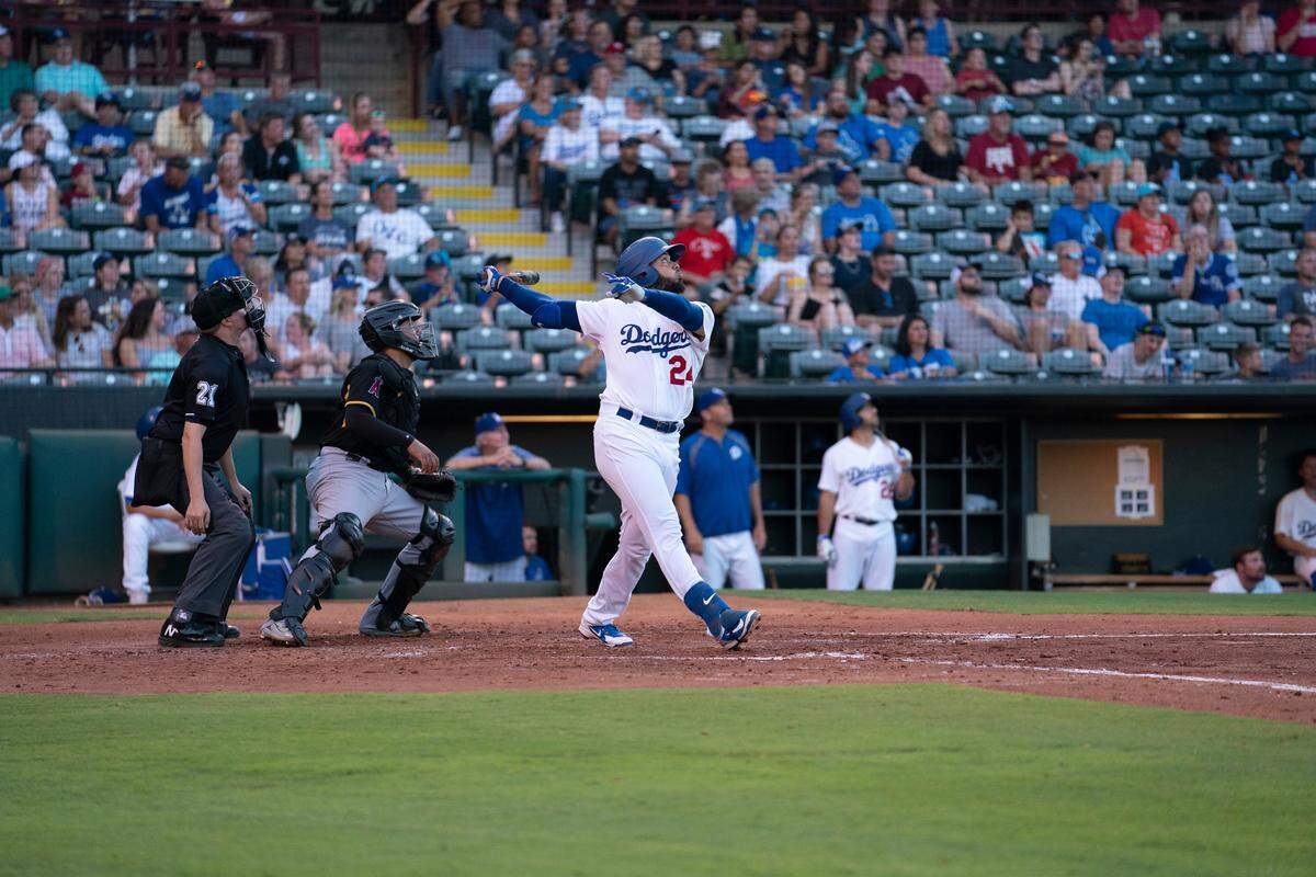 Former Florida International University standout Edwin Rios, now 24, is playing Triple-A ball for the Oklahoma City Dodgers (part of the Los Angeles Dodgers organization), just one step away from reaching his major-league dream.