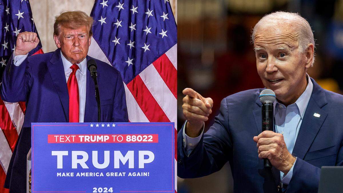 Muchos estadounidenses de los dos principales partidos políticos se preguntan si Donald Trump, a la izquierda, y Joe Biden son los mejores candidatos.