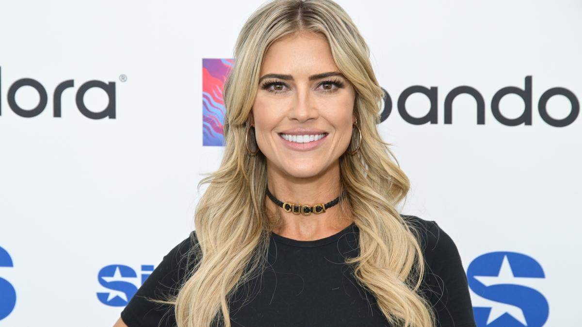 Christina Haack visits SiriusXM Studios on January 10, 2025, in Los Angeles.