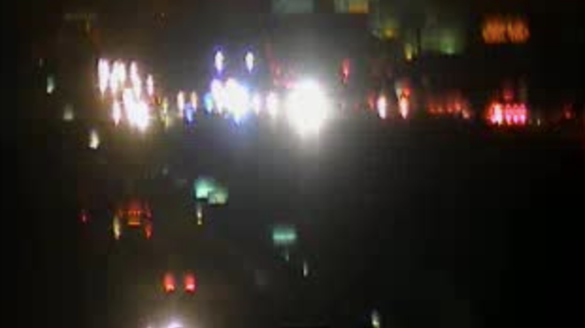 A pedestrian was hit by a car while attempting to cross Interstate 595 early Wednesday near Fort Lauderdale-Hollywood International Airport, troopers said. 