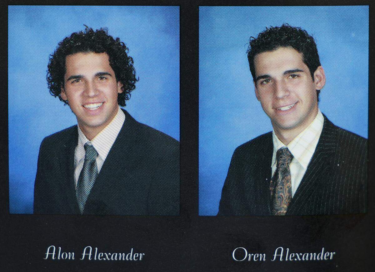 The Alexander twins as shown in the Dr. Michael M. Krop Senior High School 2005 yearbook. They graduated in 2005.