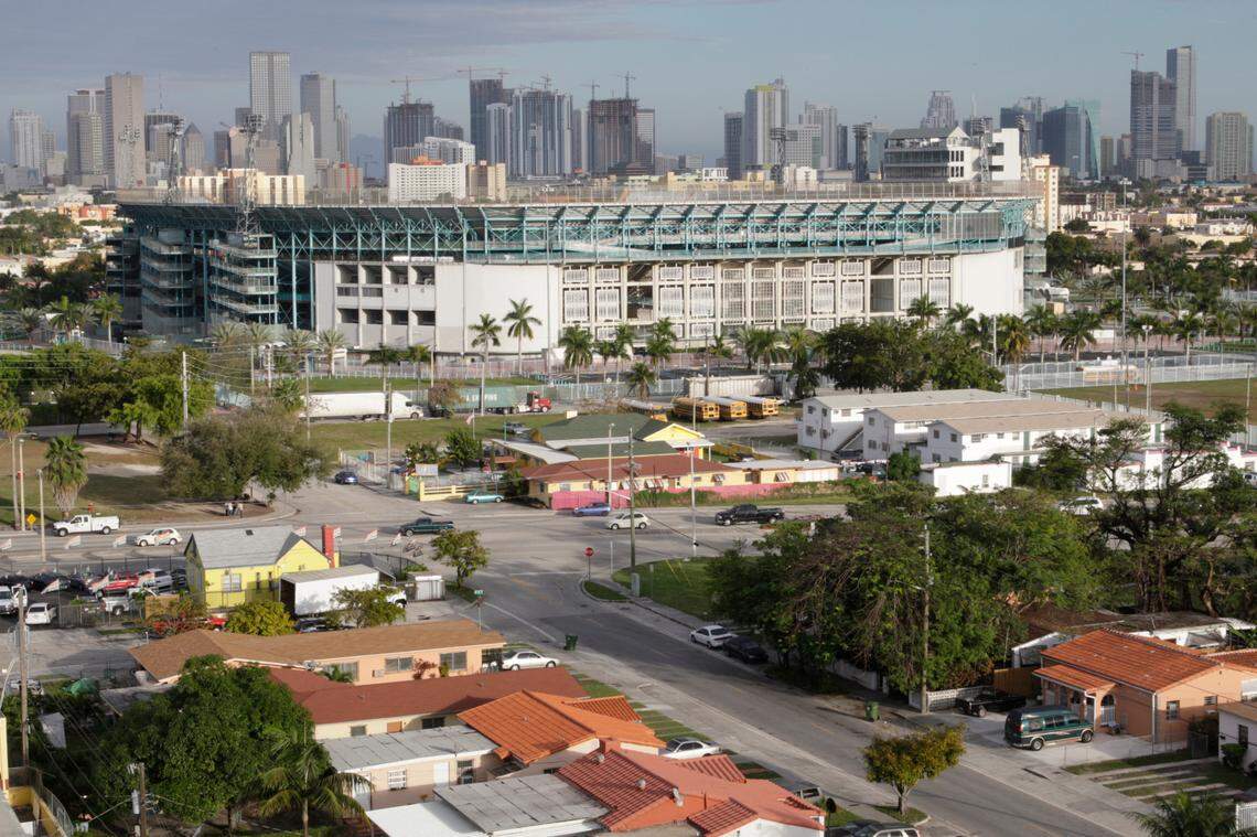 The Orange Bowl stadium in February 2008. 