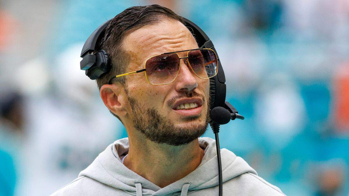 Miami Dolphins head coach Mike McDaniel, during fourth quarter of an NFL game against the Denver Broncos at Hard Rock Stadium on Sept. 24.