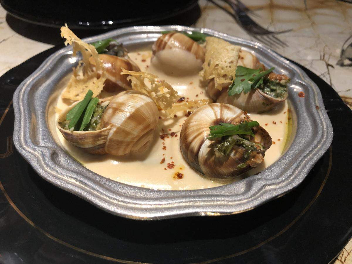 Escargot with chorizo at Ember