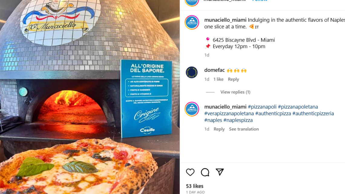 Pizzería de Miami fue nombrada una de las mejores del mundo