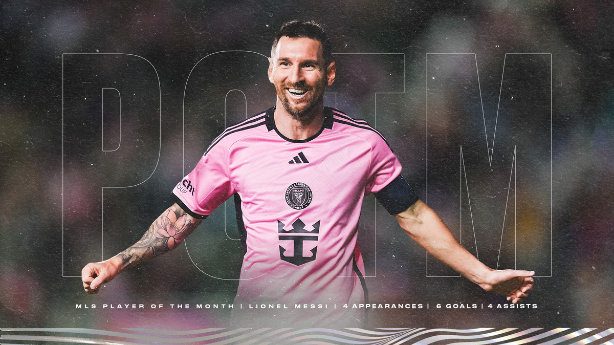 Lionel Messi was voted MLS Player of the Month for April 2024 with six goals and four assists in four matches.