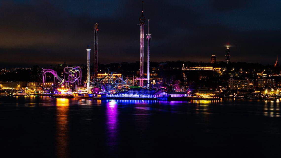 The Jetliner roller coaster at the Gröna Lund amusement park, shown above, in Sweden derailed, killing one and injuring nine, officials say.