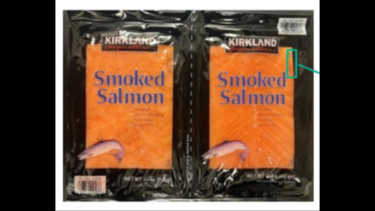 Twin 12-ounce packs of Kirkland Signature Smoked Salmon
