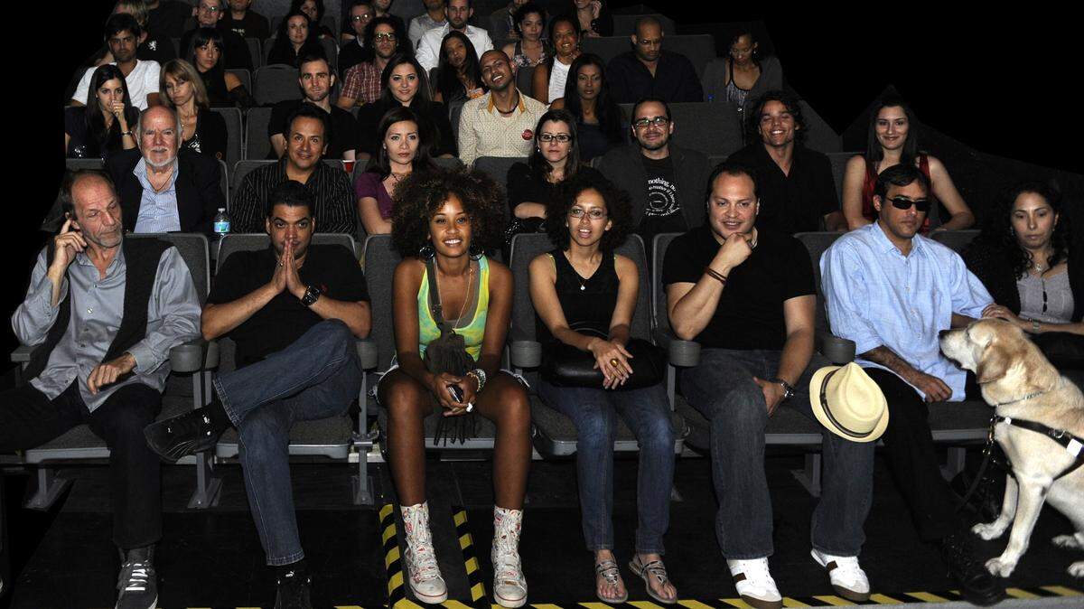 An audience at Wynwood’s O Cinema, which is getting a $1.5 million grant from the Knight Foundation for a new home.