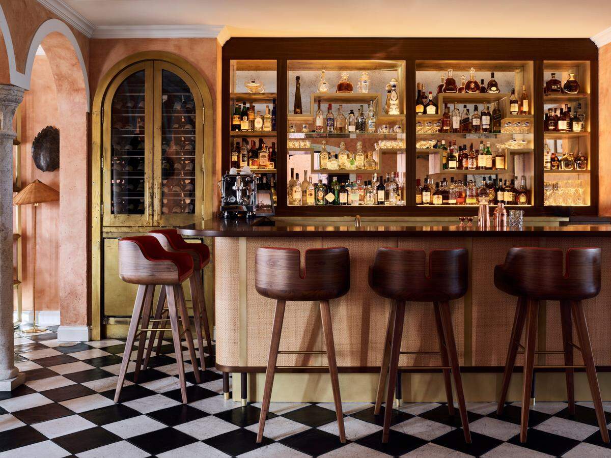 The bar in the Hemingway Tower at Four Seasons Hotel at The Surf Club.