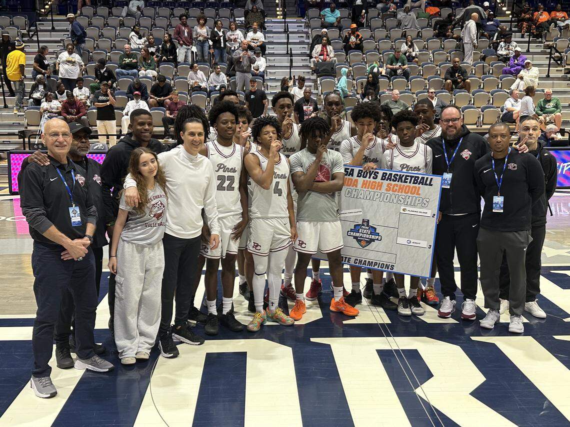 Pembroke Pines Charter’s boys’ basketball team advanced to the Class 5A state championship game after beating Lecanto on Wednesday at UNF Arena in Jacksonville, Fla.