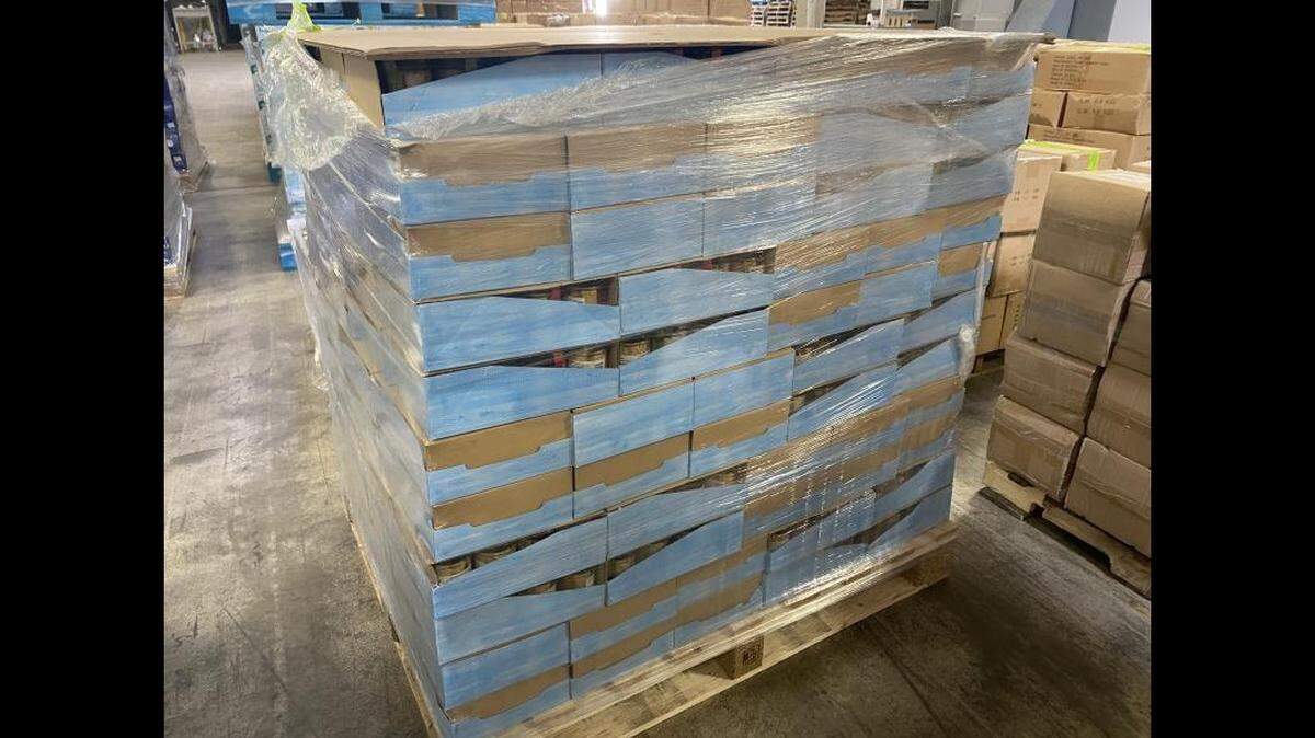 More than 1,100 pounds of illegally imported jarred yellowfin tuna — worth about $4,800 — was found during a container shipment investigation in Virginia, officials said.