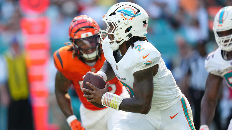 Dolphins QB Malik Willis struggles in 31-24 loss to Bengals and more takeaways