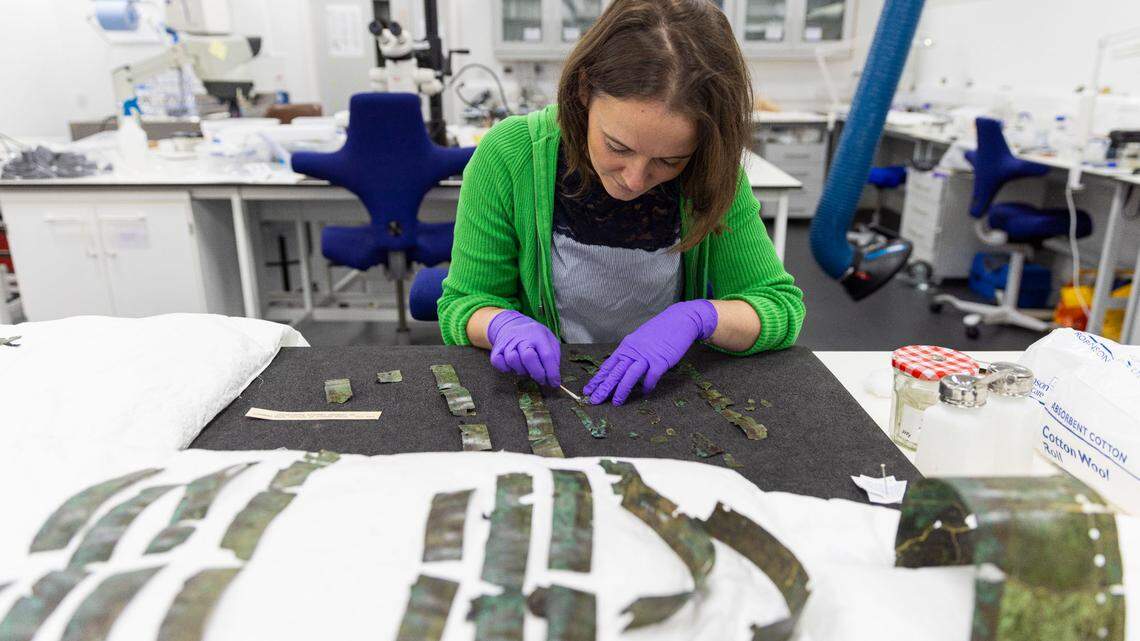Archaeologists pieced together an “ancient jigsaw puzzle” of more than 100 artifacts and reconstructed a Roman piece of armor in Scotland, according to the National Museums of Scotland.