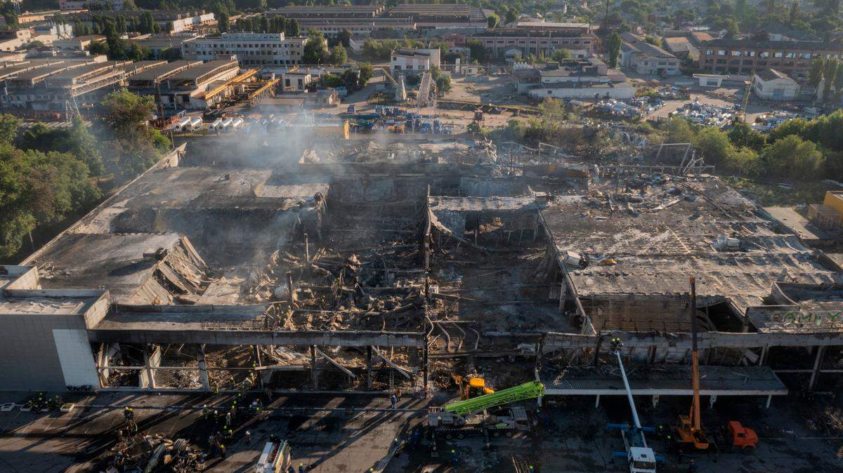 A Russian rocket strike hit a shopping center in Kremenchuk, central Ukraine, on Monday. In the aftermath, a Ukrainian speaks about watching from afar.