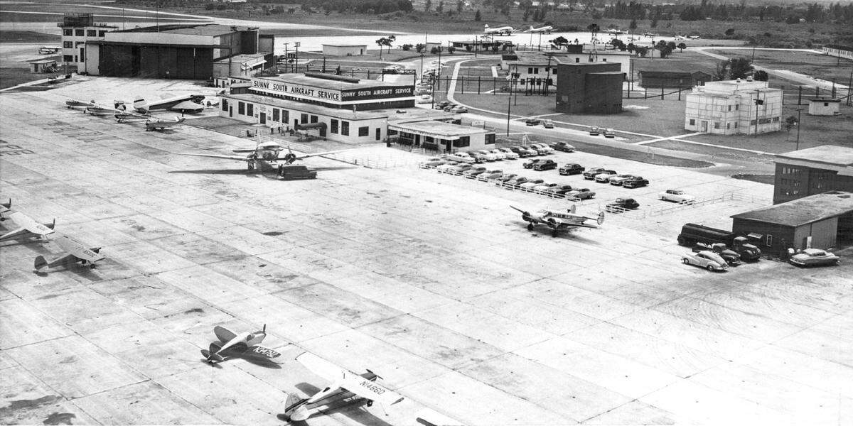 An early aerial view of FLL.