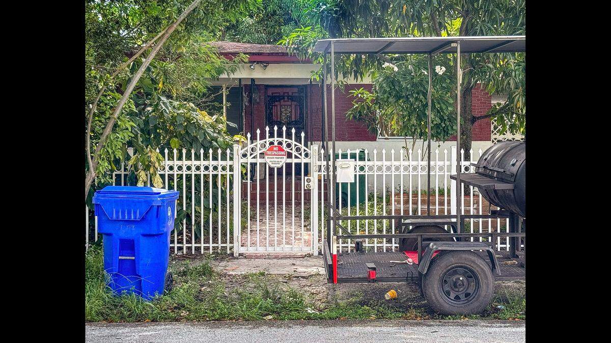 The house of the early Sunday fatal dog attack, 812 NW 67th St.
