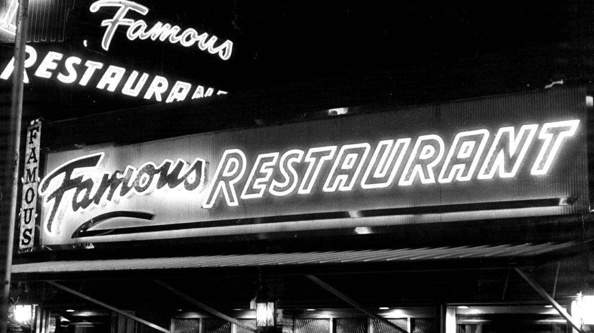 The Famous Restaurant on Washington Avenue in South Beach.