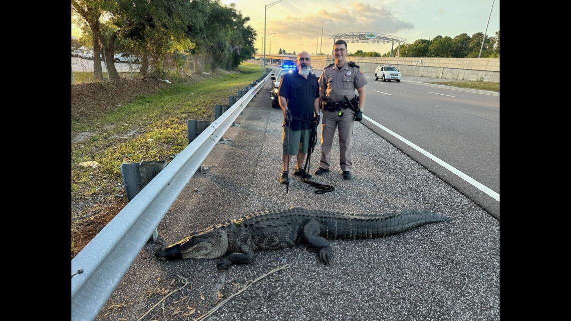The Florida Highway Patrol noted it was an example of how troopers never know who they’ll have to rescue.