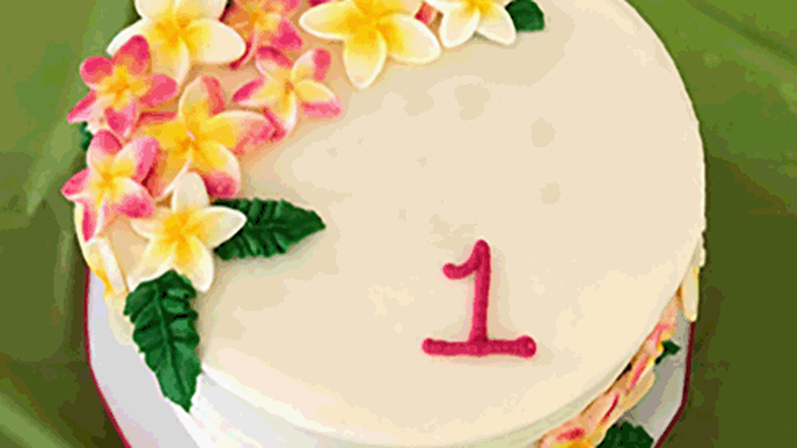 One of the cakes decorated with “luster dust” that contains toxic metals that poisoned kids in Missouri and Rhode Island from 2018-2019, according to a CDC study.