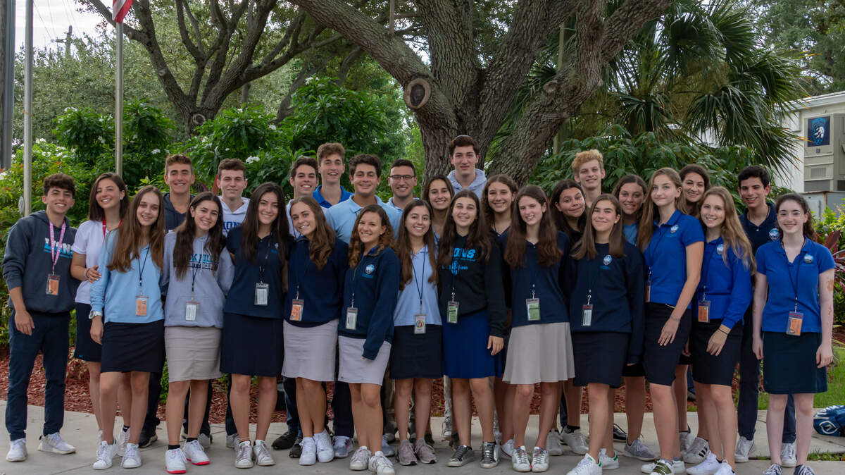 More than 50 students from Scheck Hillel Community School, pictured above, received an Advanced Placement Scholar Award from The College Board after achieving high scores on their recent AP exams.