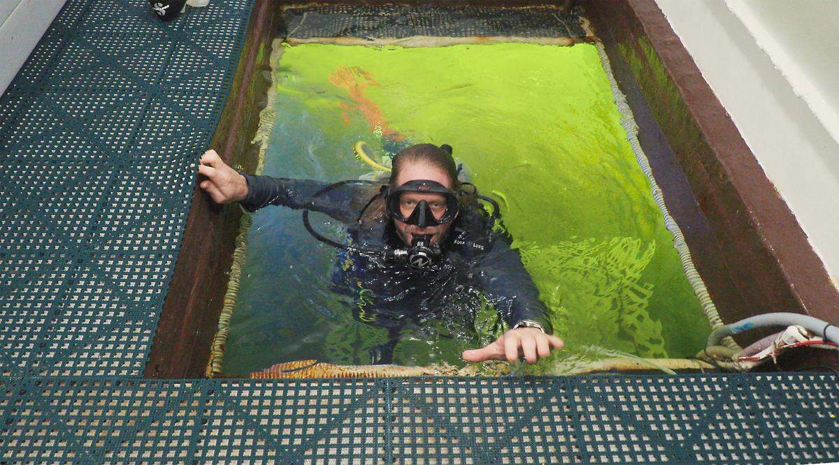 El Dr. Joseph Dituri entra en el hábitat marino Jules' Undersea Lodge a 30 pies bajo la superficie el miércoles 1º de marzo de 2023, en Cayo Largo, para iniciar su misión del Project Neptune 100. Dituri, de 55 años, investigador de medicina hiperbárica, educador y explorador submarino, tiene previsto pasar 100 días en el hábitat realizando investigaciones médicas y de ciencias marinas e intentando establecer un récord de habitación humana bajo el agua a presión ambiente.